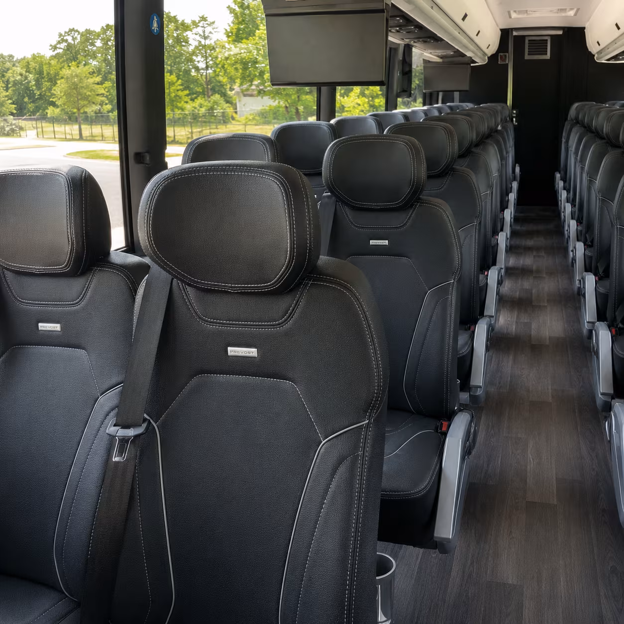 Gilbert School Event Transportation party bus exterior