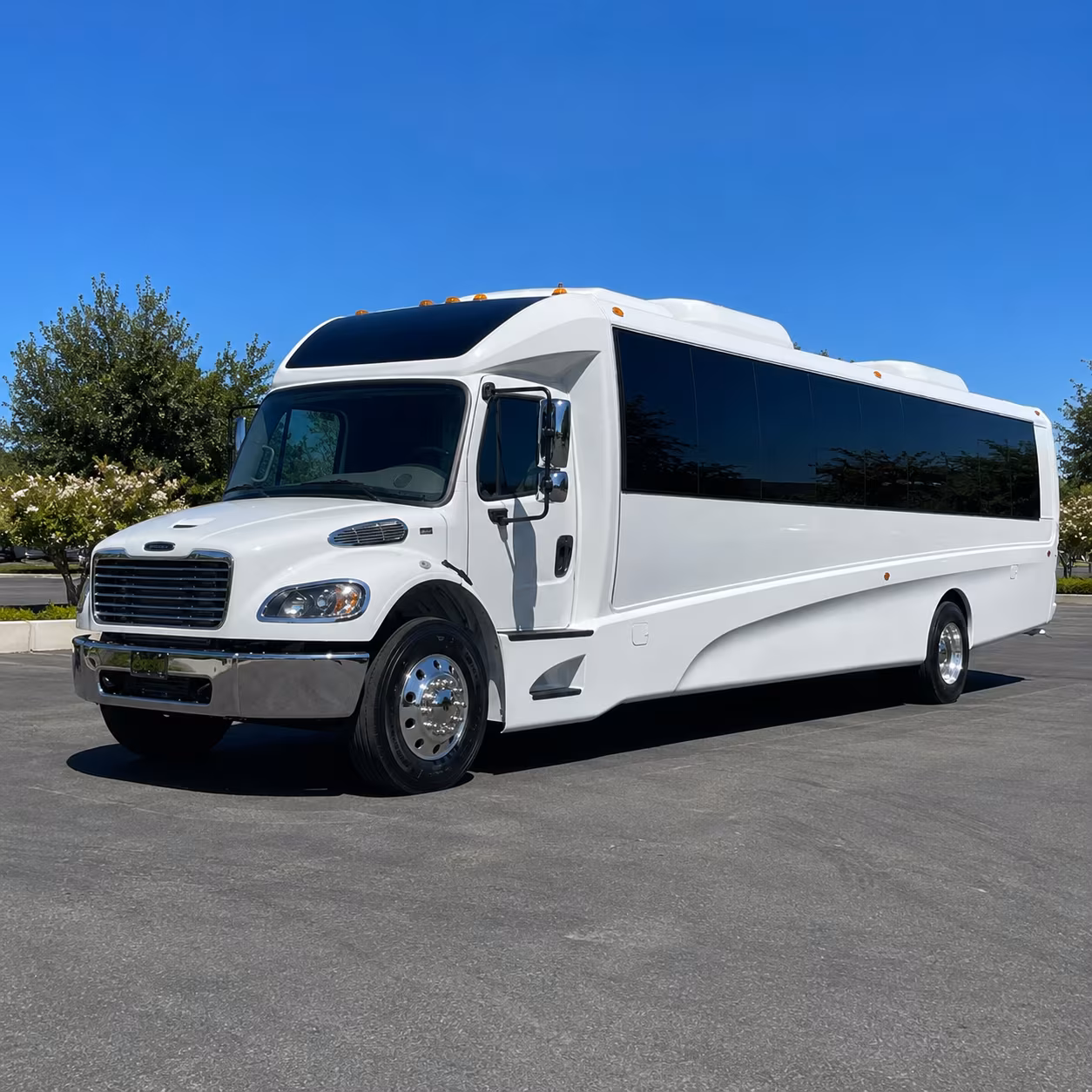 Gilbert School Event Transportation party bus exterior